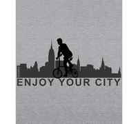 Kruskis Enjoy Your City Two-colour Hoodie Grey L Men L Heather Grey / Black