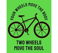 Kruskis Four Wheels Move The Body Short Sleeve T-shirt Green S Woman S Light Green