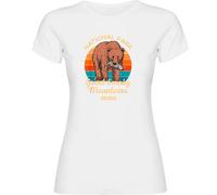 Kruskis Great Smoky Mountains Short Sleeve T-shirt White XL Woman