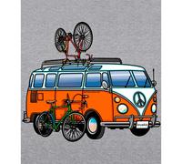 Kruskis Hippie Van Bike Eco Short Sleeve T-shirt 3XL Heather Grey