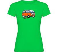 Kruskis Hippie Van Climbing Short Sleeve T-shirt Green XL Woman