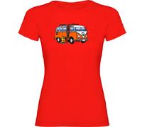 Kruskis Hippie Van Dive Woman Short Sleeve T-shirt Red S Woman