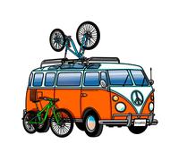 Kruskis Hippie Van Mtb Eco Short Sleeve T-shirt 3XL White