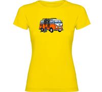 Kruskis Hippie Van Spearfish Woman Short Sleeve T-shirt Yellow L Woman