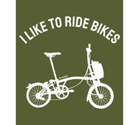 Kruskis I Like To Ride Bikes Short Sleeve T-shirt Green 2XL Men 2XL Dark Army Green