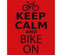 Kruskis Keep Calm And Bike On Short Sleeve T-shirt Red S Woman S Red