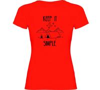 Kruskis Keep It Simple Short Sleeve T-shirt Red 2XL Woman