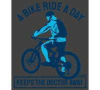 Kruskis Keep The Doctor Away Short Sleeve T-shirt Grey L Men L Dark Grey
