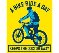 Kruskis Keep The Doctor Away Short Sleeve T-shirt Yellow 3XL Men 3XL Yellow