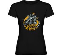 Kruskis King Of The Road Short Sleeve T-shirt Black S Woman