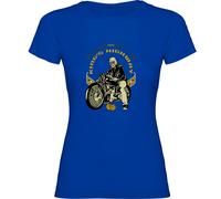 Kruskis Kings Highway Short Sleeve T-shirt Blue L Woman