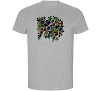 Kruskis Mad Octopus Eco Short Sleeve T-shirt Grey S Men