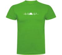 Kruskis Motorbike Heartbeat Short Sleeve T-shirt Green XL Men