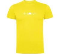 Kruskis Motorbike Heartbeat Short Sleeve T-shirt Yellow XL Men