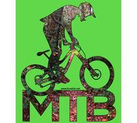 Kruskis Mtb Background Short Sleeve T-shirt Green S Woman S Light Green