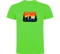 Kruskis My Freedom Short Sleeve T-shirt Green 2XL Men