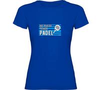 Kruskis No Puedo Tengo Padel Short Sleeve T-shirt Blue S Woman