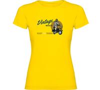 Kruskis Nostalgia Short Sleeve T-shirt Yellow S Woman
