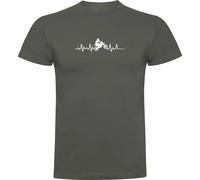 Kruskis Off Road Heartbeat Short Sleeve T-shirt Green,Grey 2XL Men