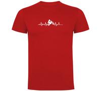 Kruskis Off Road Heartbeat Short Sleeve T-shirt Red 2XL Men