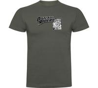 Kruskis Outlaw Riders Short Sleeve T-shirt Green,Grey M Men