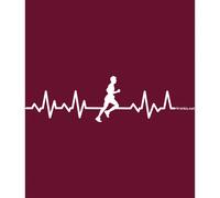 Kruskis Runner Heartbeat Short Sleeve T-shirt Red XL Men