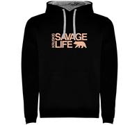 Kruskis Savage Life Hoodie Black 3XL Men