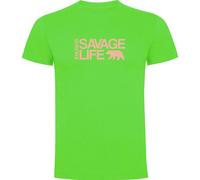 Kruskis Savage Life Short Sleeve T-shirt Green M Men
