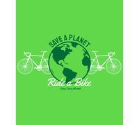 Kruskis Save A Planet Short Sleeve T-shirt Green XL Woman XL Light Green
