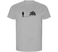 Kruskis Shadow Motorbike Eco Short Sleeve T-shirt Grey S Men