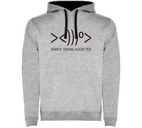 Kruskis Simply Diving Addicted Two-colour Hoodie
