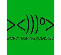 Kruskis Simply Fishing Addicted Short Sleeve T-shirt Green M Men