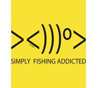 Kruskis Simply Fishing Addicted Short Sleeve T-shirt Yellow M Men