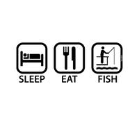 Kruskis Sleep Eat And Fish Short Sleeve T-shirt White S Woman