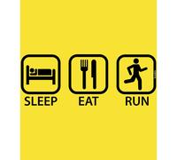 Kruskis Sleep Eat And Run Short Sleeve T-shirt