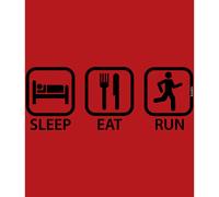 Kruskis Sleep Eat And Run Short Sleeve T-shirt