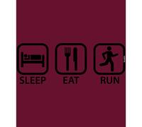 Kruskis Sleep Eat And Run Short Sleeve T-shirt