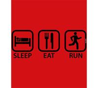 Kruskis Sleep Eat And Run Short Sleeve T-shirt