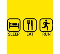 Kruskis Sleep Eat And Run Short Sleeve T-shirt