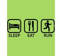 Kruskis Sleep Eat And Run Short Sleeve T-shirt