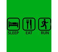 Kruskis Sleep Eat And Run Short Sleeve T-shirt
