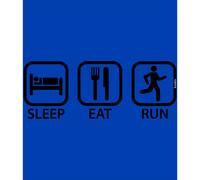 Kruskis Sleep Eat And Run Short Sleeve T-shirt