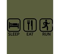 Kruskis Sleep Eat And Run Short Sleeve T-shirt