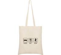 Kruskis Sleep Eat And Run Tote Bag