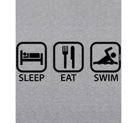 Kruskis Sleep Eat And Swim Eco Short Sleeve T-shirt Grey L Men