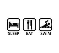 Kruskis Sleep Eat And Swim Short Sleeve T-shirt White M Men