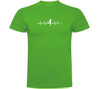 Kruskis Soccer Heartbeat Short Sleeve T-shirt Green XL Men