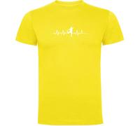 Kruskis Soccer Heartbeat Short Sleeve T-shirt Yellow XL Men