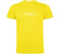 Kruskis Spearfishing Heartbeat Short Sleeve T-shirt Yellow 2XL Men