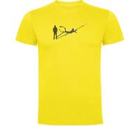 Kruskis Spearfishing Shadow Short Sleeve T-shirt Yellow 2XL Men